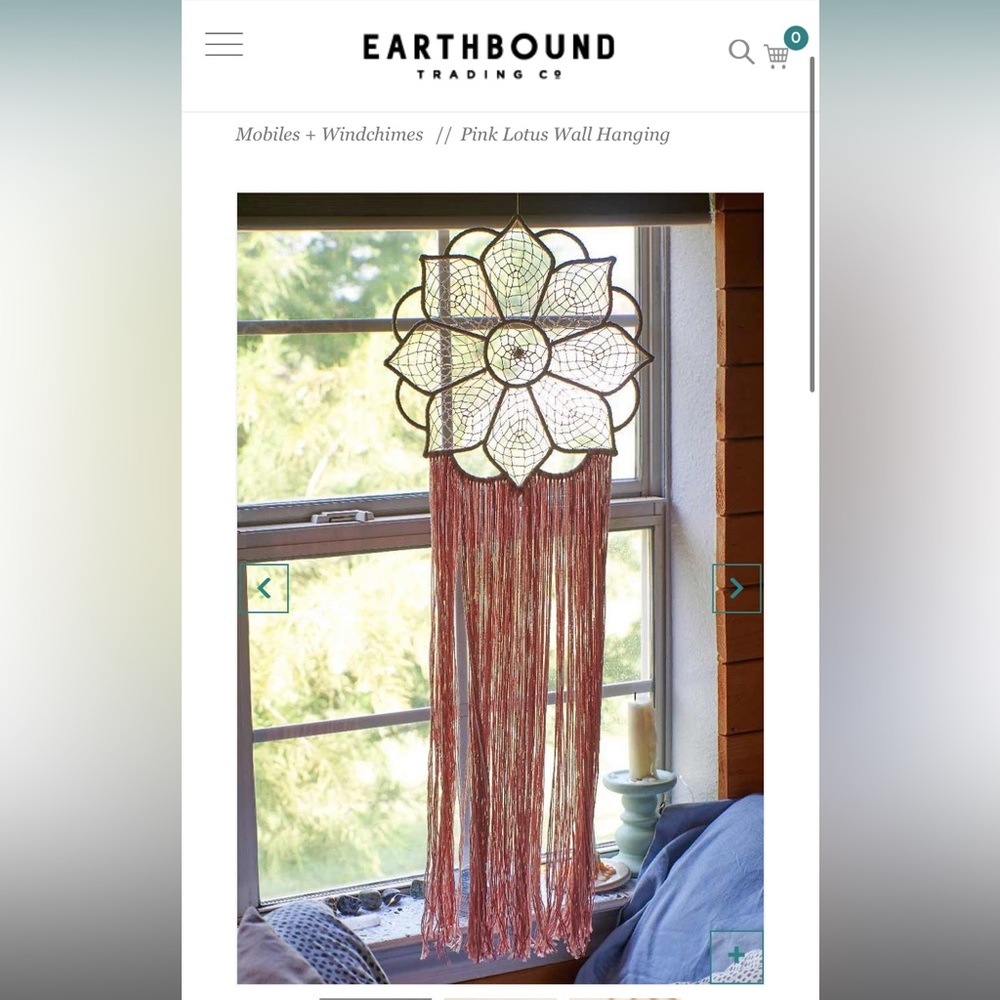 2 Earthbound Lotus Flower Dream Catcher